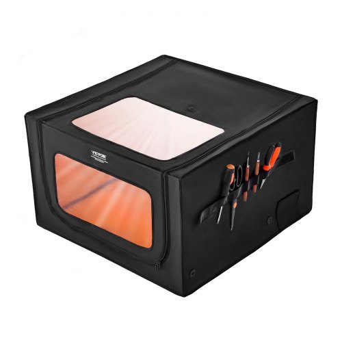 

VEVOR Custodia per Incisore Laser, 800 x 800 x 500 mm Custodia Protettiva per Incisione Laser, Visione Bidirezionale, Copertura Protettiva Ignifuga, Ventola di Scarico e Tubo, Protezione degli Occhi