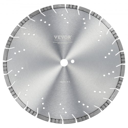 

VEVOR Lama per troncatrice diamantata per cemento da 40 cm per lavori a secco o a umido, Lama per troncatrice a segmenti diamantati da 12 mm con denti obliqui, diametro foro centrale 25,4 mm