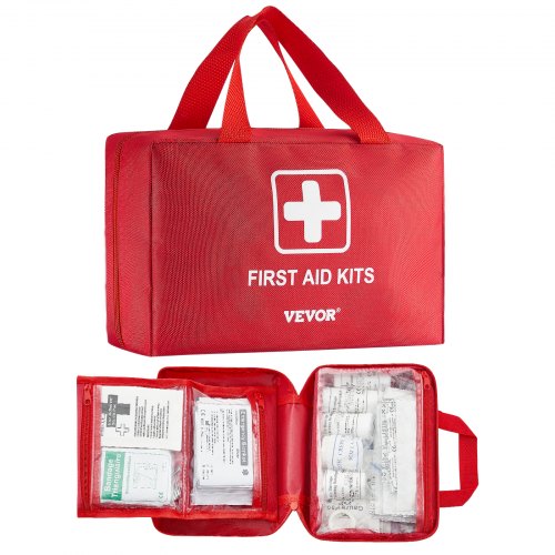 

VEVOR Kit di Pronto Soccorso 500 pezzi Borsa di Pronto Soccorso di Emergenza Borsa in Nylon 600D, Forniture Mediche di Emergenza per Casa, Auto, Barca, Ufficio, Viaggi, Campeggio, Camion, Sport