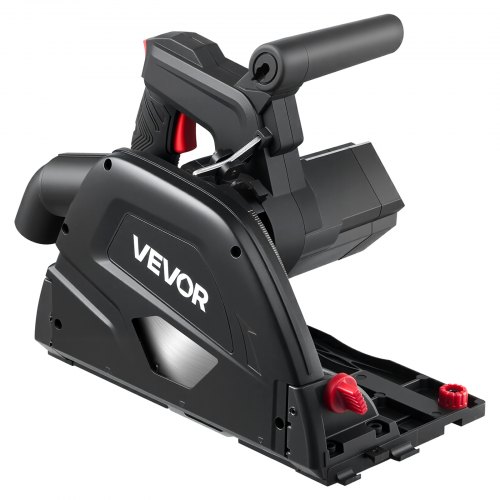 

VEVOR Troncatrice Circolare per Binario Taglio di Legno, Troncatrice Circolare Lama 165,1 mm Angolo di Taglio da 90° a 45° Velocità 5500 giri/min Taglierina da Banco per Legno Guida non Inclusa