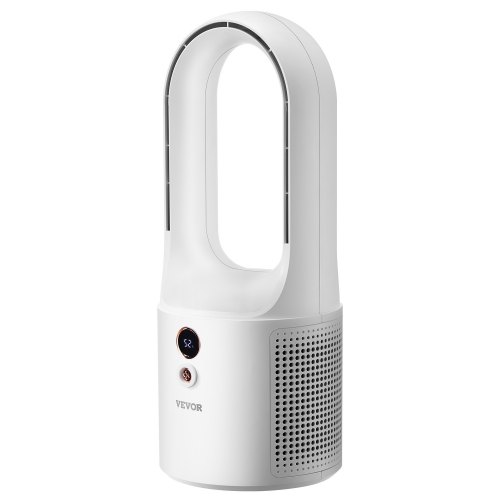 

VEVOR Ventilatore Portatile Senza Pale da Tavolo Ventilatore USB Potenza 7W Silenzioso 6 Velocità Display LCD Digitale, Ventilatore di Raffreddamento 135x135x330 mm per Casa, Camera da Letto, Ufficio