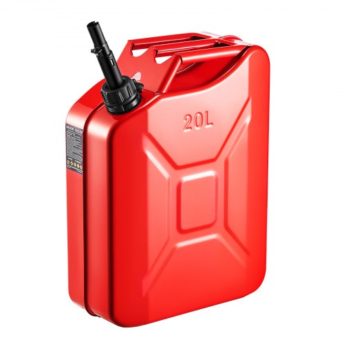 

VEVOR Contenitore per Carburante in Metallo 20 L con Beccuccio e Maniglia, Serbatoio per Carburante in Metallo a Prova di Perdite alla Corrosione, per la Maggior Parte di Auto, Moto, Rosso