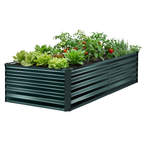 

VEVOR Fioriera Rialzata in Metallo Zincata 2030x1020x460 mm, Aiuola Rialzata per Giardinaggio Rettangolare da Esterno Fioriera Rialzata Coltivazione Fiori Verdure Piante Orto Balcone Giardino