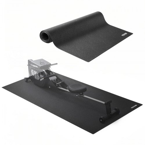 

VEVOR Tappetino per Attrezzi da Esercizio, per Pavimenti in Moquette, Tappetino per Ellittica, Vogatore, Protezione Impermeabile Antiscivolo per Palestra Domestica, 900 x 2000 x 4 mm