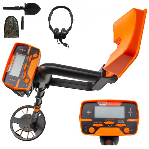 

VEVOR Metal Detector Professionale ABS Rame Tubo di Alluminio, 102 - 130 cm Pinpointer del Metal Detector Portatile sott'Acqua 550 x 355 x 153 mm Rivelatori di Metalli 3 kg Metal Detector Impermeabile
