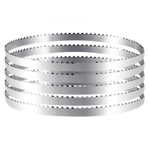 

VEVOR Lama per Seghe a Nastro 1832x12,7x0,5 mm 4 Denti Temprati TPI 18 HRC Lama di Ricambio in Acciaio al Carbonio Compatibile con le Troncatrici a Nastro per Lavorazione del Legno