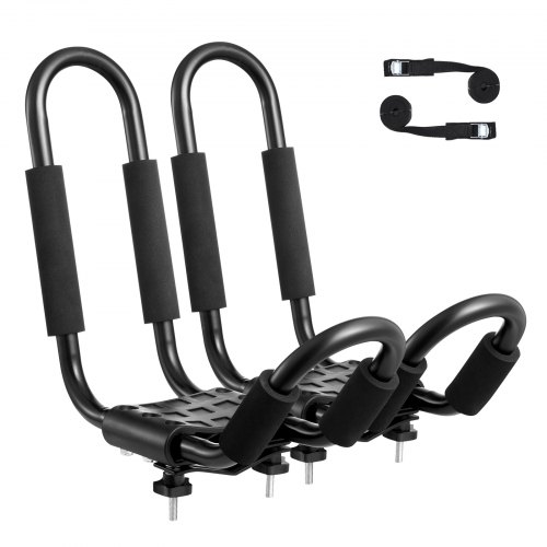 

VEVOR Portapacchi per Kayak 1 Paio, Portapacchi in Acciaio Legato, Portapacchi da Auto, per Tavola da Surf, Canoa, SUP, Tavola da Sci, Montaggio su Auto, SUV, Camion, 1 Kayak, Viaggio