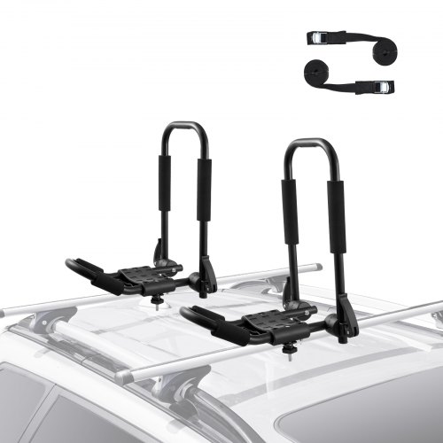 

VEVOR Portapacchi per Kayak 1 Paio, Portapacchi a Chiusura Rapida, Portapacchi con J-Bar Morbido, per Tavola da Surf, Canoa, SUP, Tavola da Sci, Montaggio su Auto, SUV, Camion, 1 Kayak, Viaggio
