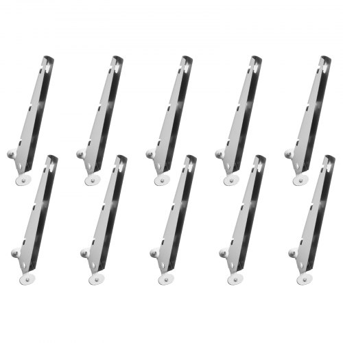 

VEVOR Braccio in Filo Spinato, 10 Confezione da 310 mm, Estensore per Pali di Recinzione, Design con Staffa a U, Estensore per Altezza Recinzione in Acciaio Zincato, per Legno e Cemento