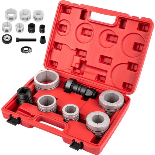 

VEVOR Strumento di Espansione del Tubo del Silenziatore per Tubi da 1-5/8" a 4-1/4", Kit Espansore del Tubo di Coda da 8 Pezzi, kit Allarga Tubo di Scarico di Acciaio e Lega Alluminio 39x29x9 cm