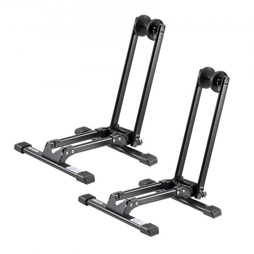 

VEVOR Supporto da Pavimento per Bicicletta, per Bicicletta da Montagna e Bici da Corsa da 508 a 736,6 mm Portabici da Pavimento in Lega di Acciaio Resistente alla Ruggine, Pieghevole, 2 Pezzi, Nero