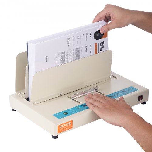 

VEVOR Rilegatrice Termica con capacità di 500 Fogli, Rilegatrice Termica per Libri Spessore Rilegatura 50mm Documenti A3 (Lato Corto)/A4/A5, Rilegatrice per Libri con Rilevamento Ottico a Infrarossi