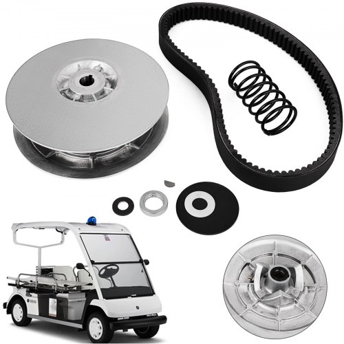 

VEVOR Kit frizione posteriore per carrello da golf Yamaha Gas G2-G22 1985+ Kit frizione secondaria con cinghia JN6-G6201-03 JN6-G6201-04, Argento