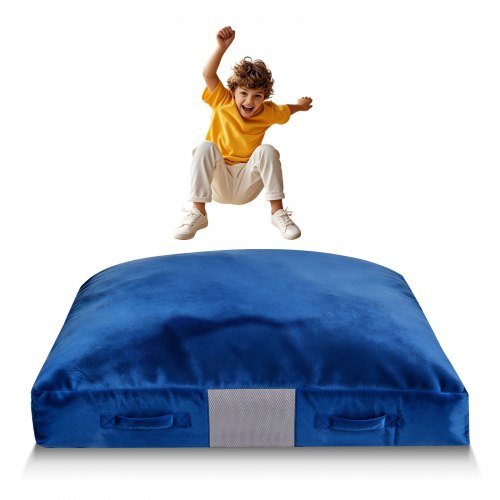 

VEVOR Tappeto Sensoriale per Bambini da Casa con Blocchi di Schiuma e Fodera Lavabile, Cuscino Sensoriale per Bambini con Ampia Zona di Atterraggio in Schiuma, Cuscino Multifunzionale, Blu