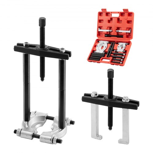 

VEVOR Kit di Estrazione Cuscinetti Separatore 14 pezzi Capacità 5 Tonnellate, Kit di Rimozione Cuscinetti a Pignone con Ganasce Set di Estrattori Utensili per Divisione, Kit Utensili per Autoveicoli