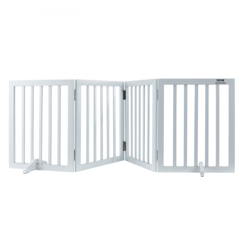 

VEVOR Cancello per Cani Autoportante, Cancello per Animali Domestici, Cancello per Porta 508 x 610 mm Cancello per Cani Pieghevole Barriera per Cani Pieghevole Espandibile, Cancello per Scale Bianco