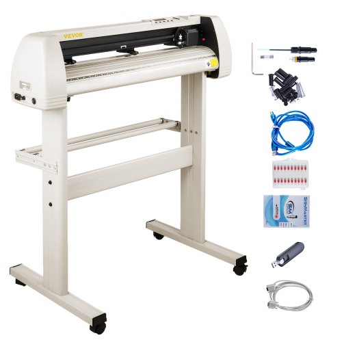 

VEVOR Plotter da Taglio Vinile 720mm Plotter per Tagliare Vinile con Software Colore Bianco