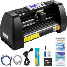 VEVOR Plotter per Tagliare Vinile con Software SignCut Display LCD, 375mm Taglierina per Plotter Vinile in Lega di Alluminio per Pubblicizzare Incisioni, Pellicole per Lettere a Trasferimento Termico