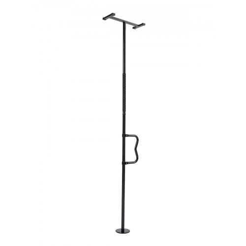 

VEVOR Asta di Trasferimento dal Pavimento al Soffitto, Capacità 136 kg Barra di Sostegno per Bagno Montata a Tensione con Maniglia Curva Antiscivolo, Asta di Sicurezza per Soffitti 2140 a 3050 mm Nero