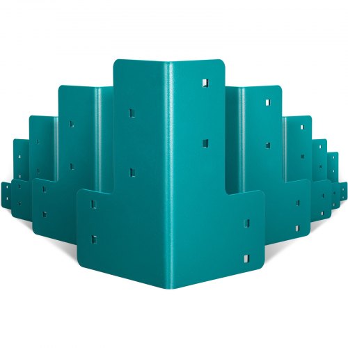 

VEVOR Staffe Angolari per Banco da Lavoro, Kit Staffe per Tavolo da Negozio in Acciaio Spessore 5 mm, Kit Staffe per Banco da Lavoro da 8 Pezzi, Staffe Angolari con Kit Hardware, Fai da Te