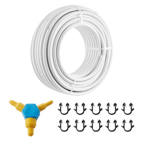 

VEVOR Tubo PEX Alluminio per Riscaldamento a Pavimento Rotolo 50 m, Tubo PEX-AL-PEX in Composito Alluminio-Plastica Φ20 mm Spessore 2 mm, Tubo Barriera all'Ossigeno per Liquido Gas Acqua Calda Fredda