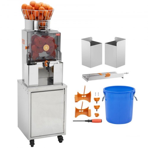 

VEVOR Spremiagrumi Arancia Elettrico Commerciale 120W con Rubinetto, Estrattore di Succo Verticale Filtro Estraibile e Secchio in Acciaio Inox per Pompelmo Arancia da Ristorante Caffetteria Bar Feste