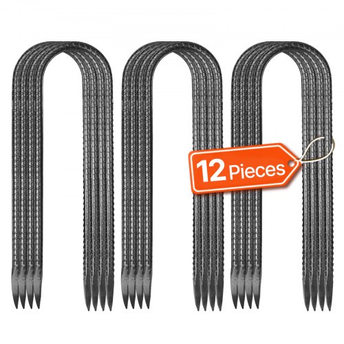 

VEVOR Picchetti di Armatura 254x55,88mm Picchetti per Recinzioni Gancio a U 12 Pezzi