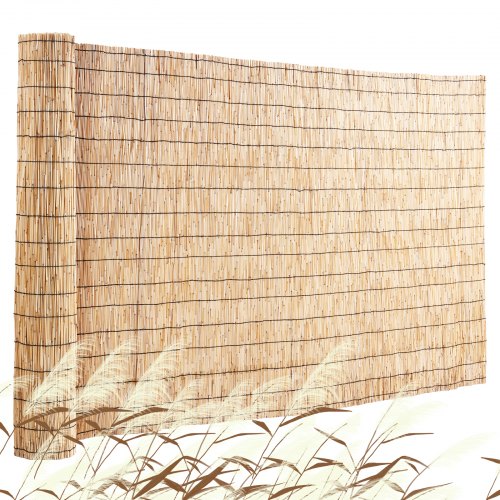 

VEVOR Recinzione in Canne Naturali, 5x1,7 m, Pannello in Canne, Pannello Protezione Privacy per Balcone, Protezione Privacy Decorativa per Giardino da Esterno, Divisorio da Giardino, Paesaggistica