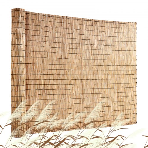 

VEVOR Recinzione Canne Naturali, 5x1,2 m, Pannello in Canne, Pannello Protezione Privacy per Balcone Terrazza, Schermo Protezione Privacy Decorativo per Giardino da Esterno, Divisorio Paesaggistica