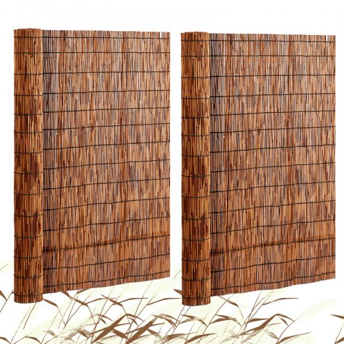 

VEVOR Recinzione in Canne Naturali, 5x1,2 m, Set da 2, Protezione Privacy per Balcone Terrazza Giardino, Protezione Privacy Decorativa per Terrazza da Esterno, Pannelli Separazione per Giardino