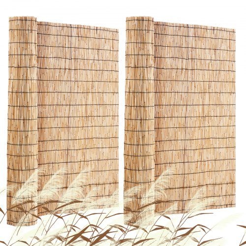

VEVOR Recinzione in Canne Naturali, 5x1,2m, Pannelli in Canne, Set 2 Pezzi, Protezione Privacy per Balcone Terrazza, Pannelli Protezione Privacy Decorativa per Giardino da Esterno, Divisorio Giardino