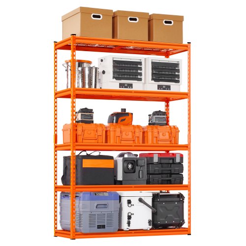 

VEVOR Scaffale Portaoggetti Carico Totale max. 1134 kg Scaffale con 5 Ripiani per Garage Ripiani in Metallo Regolabili per Scaffalature Industriali Ripiano Portaoggetti da Cucina, Magazzino Officina