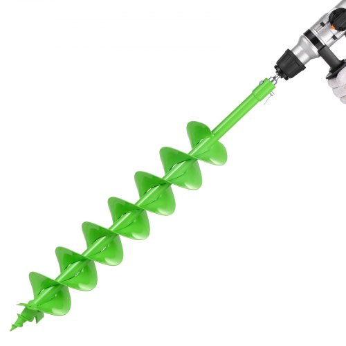

VEVOR Punta da Trapano a Coclea per Piantagione, Punta da Trapano a Spirale Ø120 x 790 mm, Compatibile con Trapani con Attacco da 20 mm, Accessori per Perforazione da Giardino Cortile