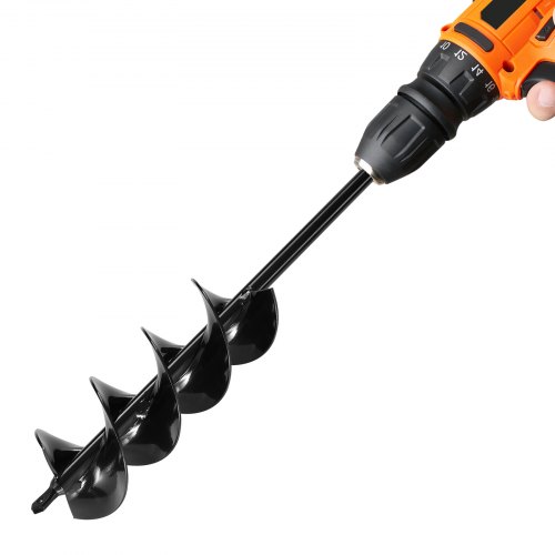 

VEVOR Punta da Trapano a Coclea per Piantagione, Punta da Trapano a Spirale Ø80 x 410 mm, Compatibile con Trapani con Attacco da 10 mm, Accessori per Perforazione da Giardino Cortile