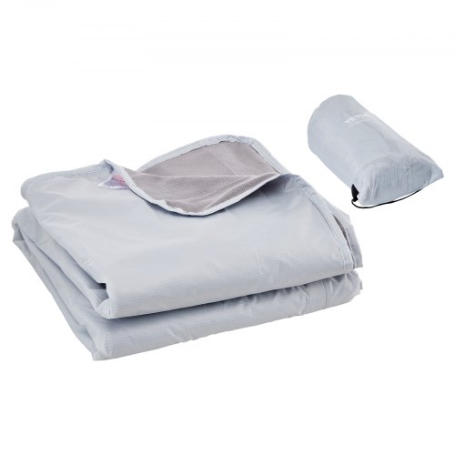 

VEVOR Coperta da Campeggio, Coperta Calda da Stadio, Indossabile Impermeabile e Antivento Piledi Poliestere, Ignifuga, Ideale per Esterni, Picnic, Escursioni, Eventi, 2 m x 1,5 m, Grigio Chiaro