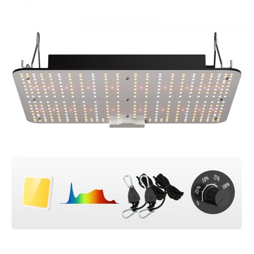 

VEVOR Lampada LED da Coltivazione delle Piante 150W per Serra Interna a Spettro Completo 120-277V, Lampada a Spettro Completo per Serra Domestica Interna Telaio in Alluminio, Luce per Crescita Piante