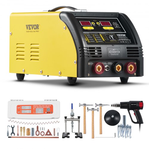 

VEVOR Dual Pro Stud Welder Saldatore 5KW con Saldatura Automatica e Manuale 10 Modalità Saldatura a Punti Macchina per Riparazione di Ammaccature con Saldatura per Pannelli Auto in Acciaio Alluminio