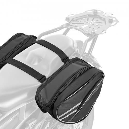 

VEVOR Borsa da Sella Laterale per Moto, 30 L con Copertura Impermeabile e Cinghie, Compatibile con Maggior Parte delle Motociclette, Borsa Portabagagli per Moto Sportive all'Aperto, Nero