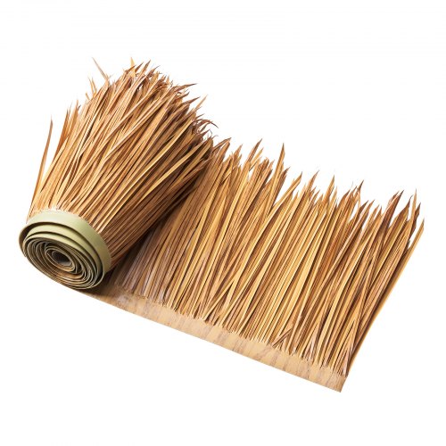 

VEVOR Tetto in Paglia Artificiale 0,4 m x 5 m Rotolo di Tetto in Paglia in Stile Messicano, Impermeabile e Ignifugo, per Gazebo Palapa, per Patio, Piscina, Spiaggia, Feste Hawaiane, Giallo Maculato
