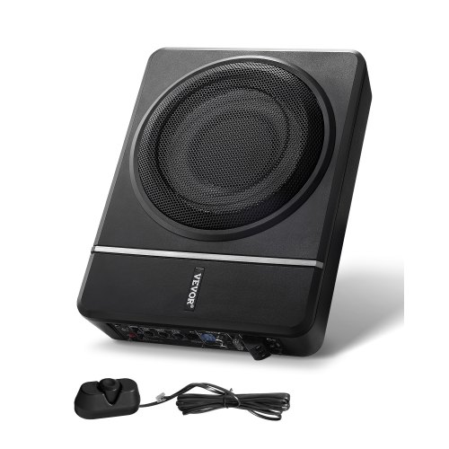 

VEVOR Subwoofer per Auto Sotto Sedile, Subwoofer Auto Sottile Sistema Audio a Basso Profilo, Audio con Amplificatore integrato, Ingresso Livello Alto e Basso Regolatore del Volume 203 mm e 240W