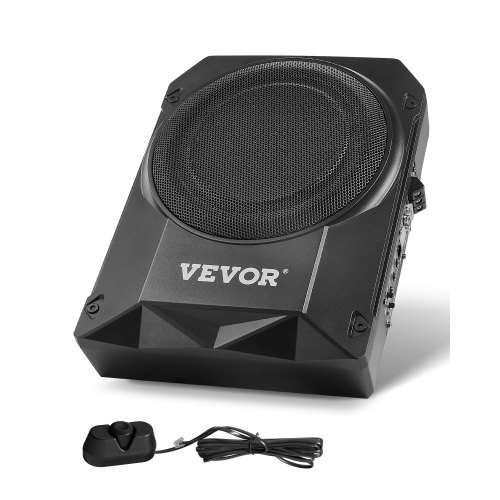 

VEVOR Subwoofer per Auto Sotto Sedile, Subwoofer Auto Sottile Sistema a Basso Profilo, Audio a Basso Profilo Amplificatore Integrato, Ingresso Livello Alto Basso Regolatore del Volume, 254 mm e 400 W