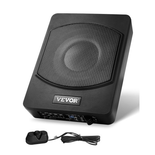 

VEVOR Subwoofer per Auto Sotto Sedile, Subwoofer Auto Sottile Sistema a Basso Profilo, Audio a Basso Profilo Amplificatore Integrato, Ingresso Livello Alto Basso Regolatore del Volume, 254 mm e 240 W