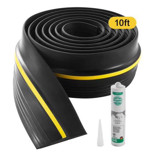 

VEVOR Striscia di Guarnizione per Davanzale della Porta del Garage, 3,05 m Striscia di Tenuta Universale per Fondo della Porta del Garage con Striscia Adesiva Resistente alle Intemperie, Impermeabili