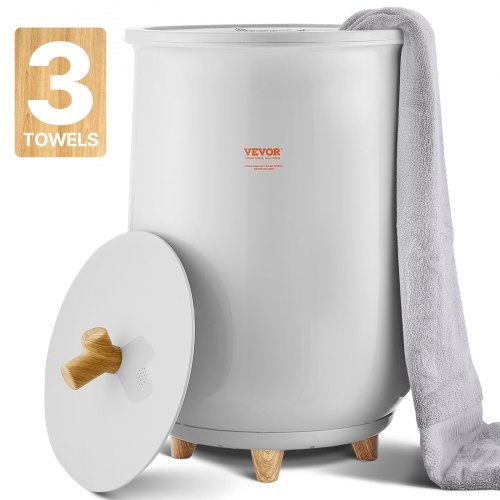 

VEVOR Scaldasalviette Capienza da 20 Litri Luce LED, Scaldacoperte per Bagno, Spegnimento Automatico 20/40/60/90 minuti Impostazione Temperatura per SPA, Casa, Pavimento, Grigio