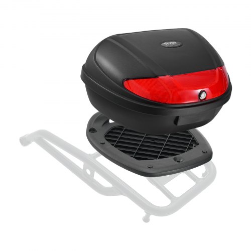 

VEVOR Bauletto per Moto, Bauletto Universale per Moto in Materiale PP Resistente con Pannello Riflettente, Bauletto Staccabile Impermeabile 62 L con Base Multiforo, Bauletto per Telai per Moto