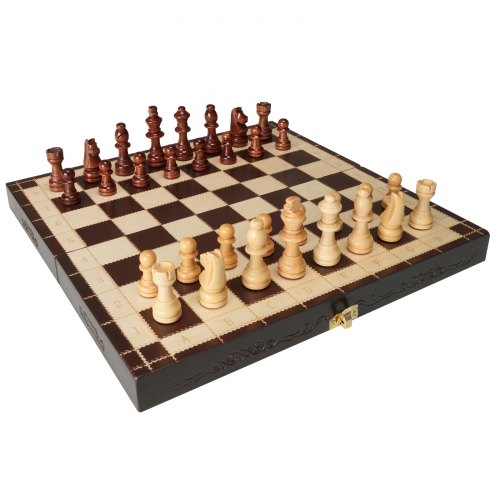 

VEVOR Set di scacchi magnetici in legno da 12 pollici, tavolo da gioco portatile pieghevole per principianti