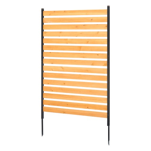 

VEVOR Recinzione per Riservatezza in Legno a 1 Pannello, 980 x 25 x 1550 mm, Schermo per Recinzione per Condizionatore d'Aria, Recinzione per Piscina con Picchetti in Metallo, per Decorazione Esterno