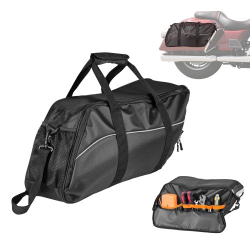 

VEVOR Borsa Interna da Sella Laterale per Moto, con Inserto da 18 L, Compatibile con Borse Laterali di Molte Motociclette, Materiali Principali Tessuto Oxford, Peso 0,9 kg 450 x 265 x 155 mm Nero
