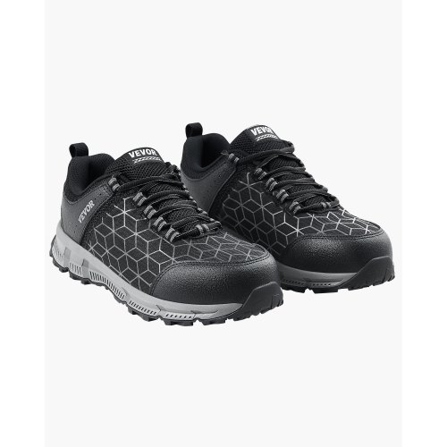 

VEVOR Scarpe da Uomo con Punta in Acciaio, Taglia USA 8, Scarpe Antinfortunistiche da Uomo con Punta Imbottita, Scarpe da Lavoro Atletiche, Scarpe da Lavoro Leggere e Traspiranti per l'Industria, Nero