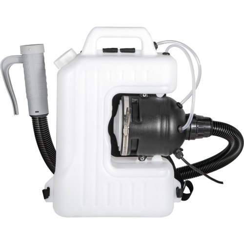 

VEVOR Spruzzatore Elettrico a Zaino Capacità 10L Nebulizzatore a Spalla ULV Appannamento a Freddo 2200W a Colore Bianco, Spruzzatore per Hotel, Centri Commerciali, Ristoranti, Ospedali e Altri Luoghi